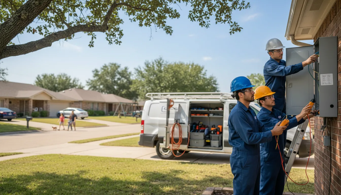 Certified electrician providing emergency electrical services in Fonda, IA